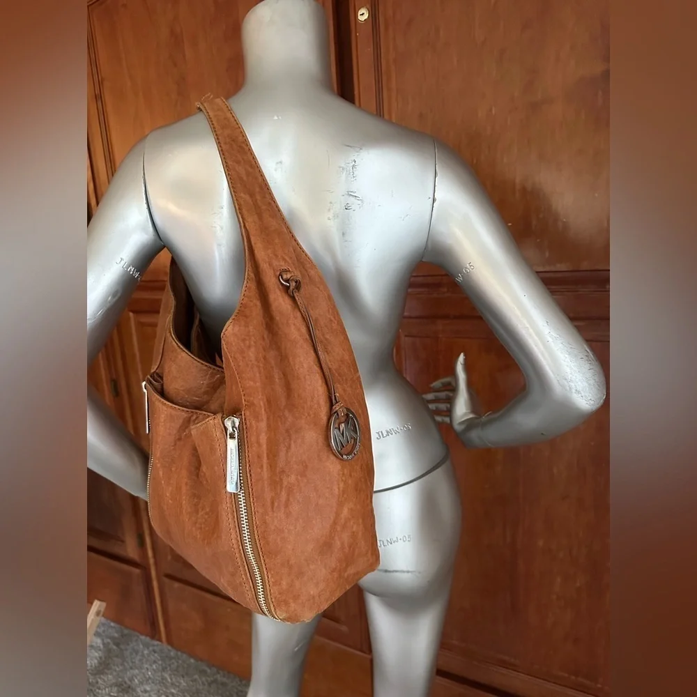 Michael Kors MK Cognac Crosby Hobo Bag